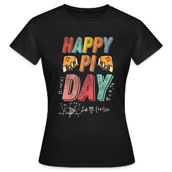 3.14 PI Day Pie Day, Pi Symbole mathématique - T-shirt Femme - noir - Devant - AI Model Female 172 dark (172cm)