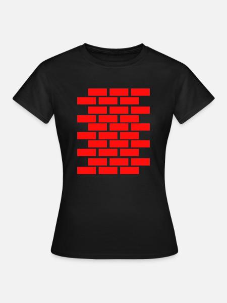 mauer - Frauen T-Shirt - Schwarz