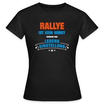 Rallye Sportart - Frauen T-Shirt - Schwarz - Vorne - AI Model Female 172 dark (172cm)