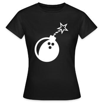 Bowling Ball Bowling Bowler Bowling Cadeau de l'équipe - T-shirt Femme - noir - Devant - AI Model Female 172 dark (172cm)