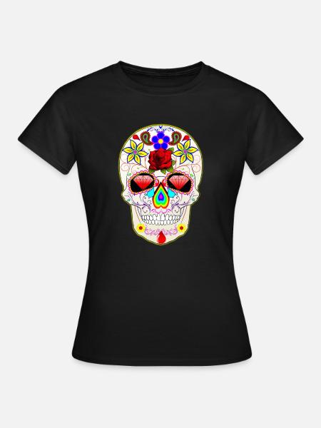 Mexican skull - T-shirt Femme - noir