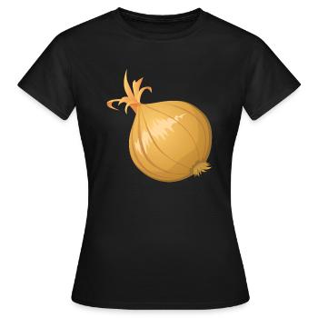 onion - Women's T-Shirt - black - Front - AI Model Female 172 dark (172cm)