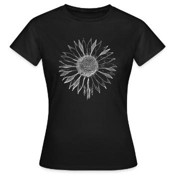 Sommer Sonnenblume. Prima Geschenksidee! - Frauen T-Shirt - Schwarz - Vorne - AI Model Female 172 dark (172cm)
