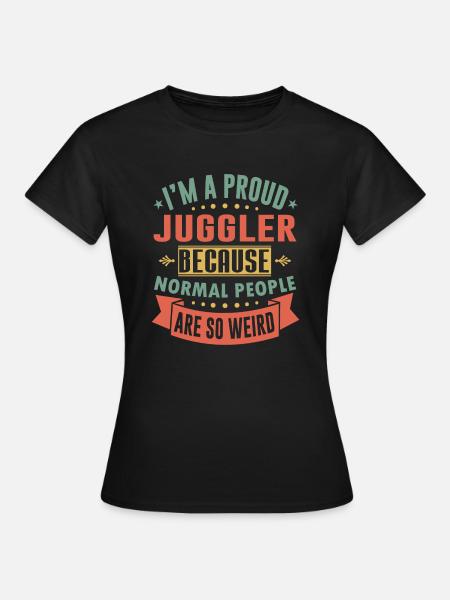 Jongleur - Frauen T-Shirt - Schwarz