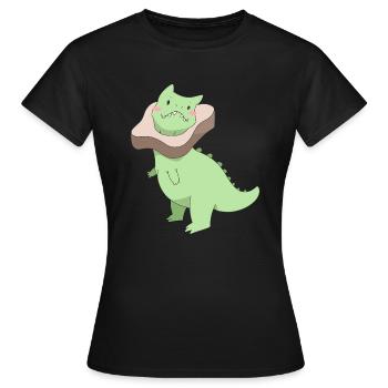 carnotosaure - T-shirt Femme - noir - Devant - AI Model Female 172 dark (172cm)