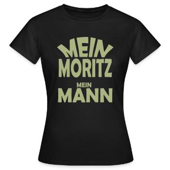 Moritz - Frauen T-Shirt - Schwarz - Vorne - AI Model Female 172 dark (172cm)