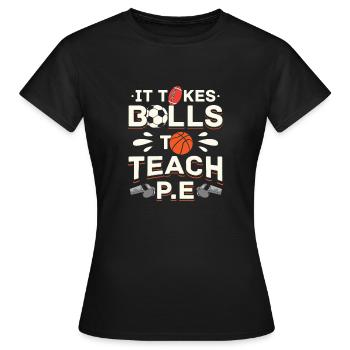 Professeur d’éducation physique - T-shirt Femme - noir - Devant - AI Model Female 172 dark (172cm)