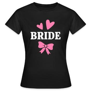 Mariage mariage de poule - T-shirt Femme - noir - Devant - AI Model Female 172 dark (172cm)