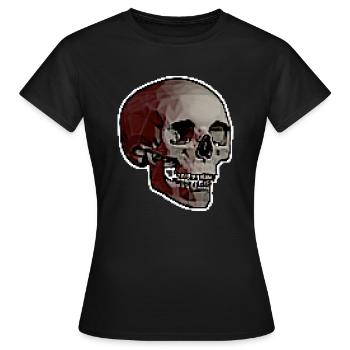 CRÂNE DE PIXEL - T-shirt Femme - noir - Devant - AI Model Female 172 dark (172cm)
