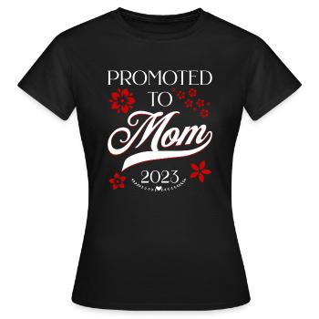 Promu Mama 2023 Avec des fleurs de cerisier - T-shirt Femme - noir - Devant - AI Model Female 172 dark (172cm)