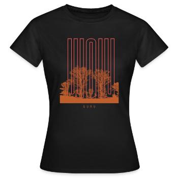 WOW ORANGE TREES - Women's T-Shirt - black - Front - AI Model Female 172 dark (172cm)