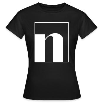 Lettre alphabet n - T-shirt Femme - noir - Devant - AI Model Female 172 dark (172cm)