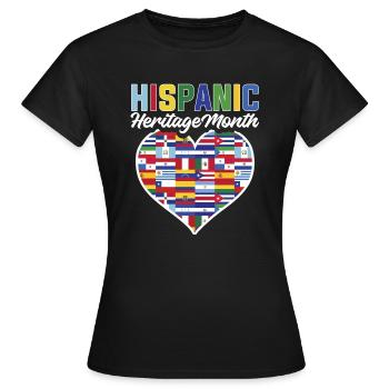 Hispanic heritage month - Women's T-Shirt - black - Front - AI Model Female 172 dark (172cm)