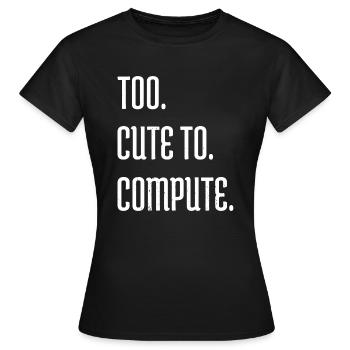 statement hacking coding hacking code - Women's T-Shirt - black - Front - AI Model Female 172 dark (172cm)