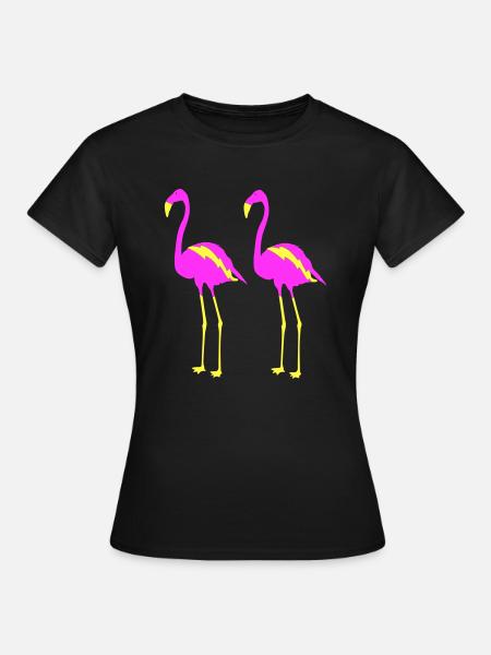 flamingos 2 - Frauen T-Shirt - Schwarz