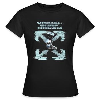 Visual Kitesurfing Dream - Women's T-Shirt - black - Front - AI Model Female 172 dark (172cm)