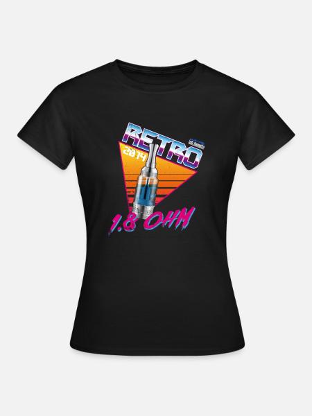 retro 1,8ohm - Frauen T-Shirt - Schwarz