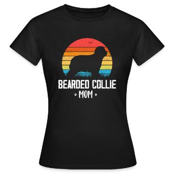 Bearded Collie - Frauen T-Shirt - Schwarz - Vorne - AI Model Female 172 dark (172cm)