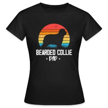 Bearded Collie - Frauen T-Shirt - Schwarz - Vorne - AI Model Female 172 dark (172cm)