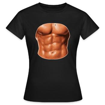 sechs Pac - Frauen T-Shirt - Schwarz - Vorne - AI Model Female 172 dark (172cm)