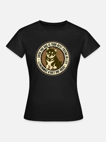 Shiba Inu Hund - Frauen T-Shirt - Schwarz