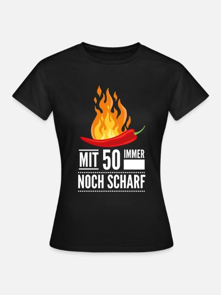 50. Geburtstag - Frauen T-Shirt - Schwarz