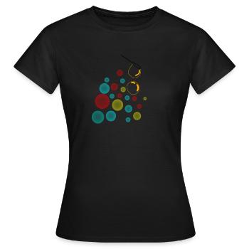 Seifenblasen pusten Simpel kreativ - Frauen T-Shirt - Schwarz - Vorne - AI Model Female 172 dark (172cm)