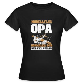 Modellflug - Frauen T-Shirt - Schwarz - Vorne - AI Model Female 172 dark (172cm)