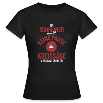 Schreiner - Frauen T-Shirt - Schwarz - Vorne - AI Model Female 172 dark (172cm)