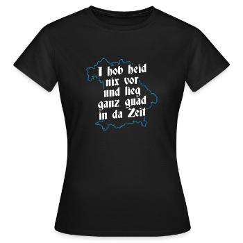 Bayern Boarisch - Frauen T-Shirt - Schwarz - Vorne - AI Model Female 172 dark (172cm)