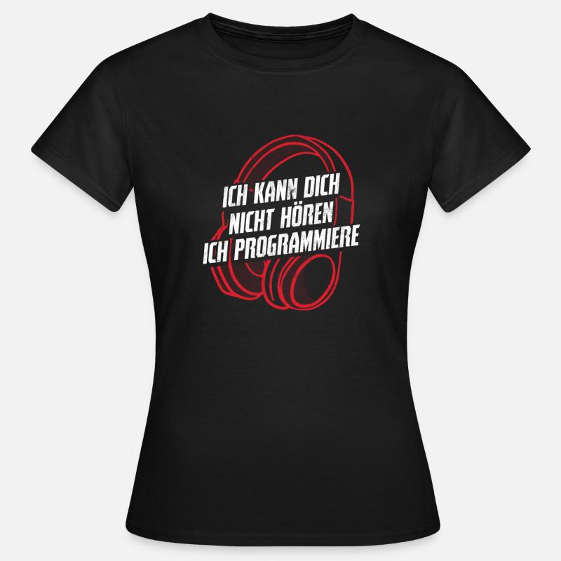 Informatik Informatiker Programmierer - Frauen T-Shirt - Schwarz