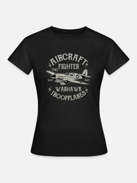 Warhawk Fighter - Frauen T-Shirt - Schwarz