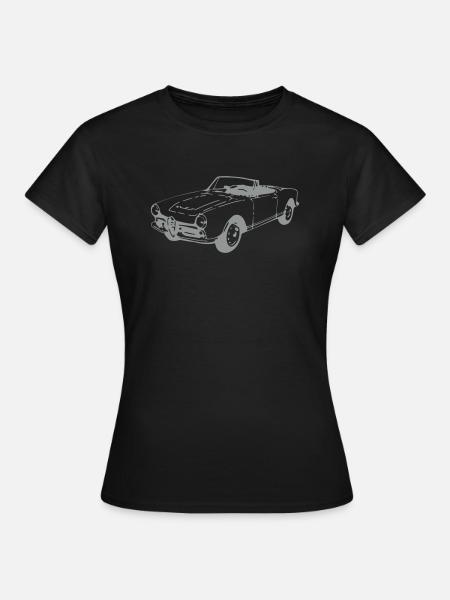 Oldtimer Cabrio (1 Col.) - Frauen T-Shirt - Schwarz