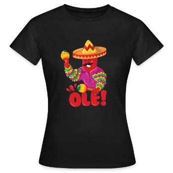 POIVRE ROUGE - T-shirt Femme - noir - Devant - AI Model Female 172 dark (172cm)