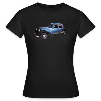 Ancienne voiture - T-shirt Femme - noir - Devant - AI Model Female 172 dark (172cm)