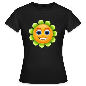 rainbow sun clouds weather rainbow sun cloud19 - Women's T-Shirt - black - Front - AI Model Female 172 dark (172cm)