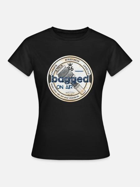 Bagged on air - Frauen T-Shirt - Schwarz