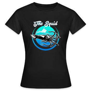 Calamar - T-shirt Femme - noir - Devant - AI Model Female 172 dark (172cm)