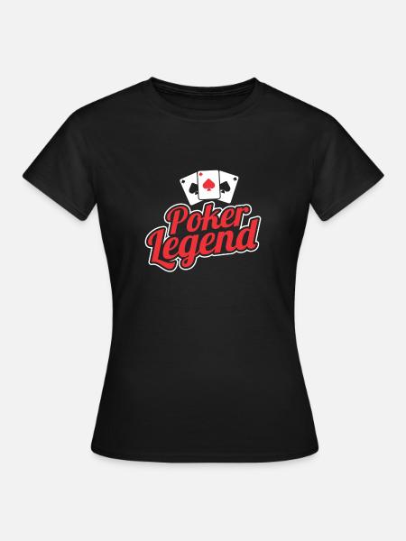 POKER LEGEND - Frauen T-Shirt - Schwarz