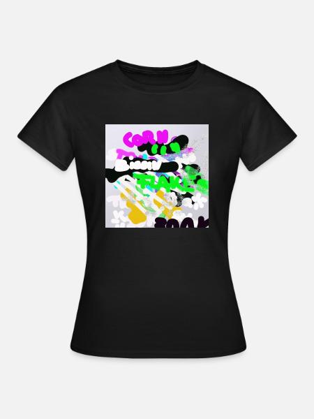 Edgar white - Frauen T-Shirt - Schwarz