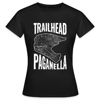 T-shirt VTT Trailhead Paganella - T-shirt Femme - noir - Devant - AI Model Female 172 dark (172cm)
