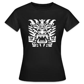 Tête de Dragon - Démon Ancien - T-shirt Femme - noir - Devant - AI Model Female 172 dark (172cm)
