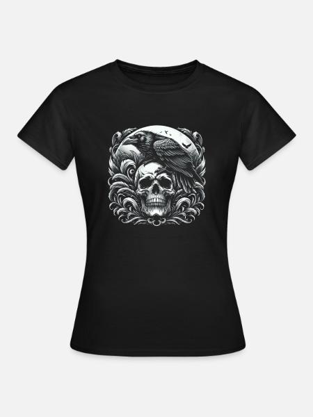 Umarmung des Halbmonds - Frauen T-Shirt - Schwarz