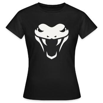 Tête de cobra - T-shirt Femme - noir - Devant - AI Model Female 172 dark (172cm)