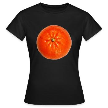 veggie Veggie mandarine mandarine fruits1 - T-shirt Femme - noir - Devant - AI Model Female 172 dark (172cm)