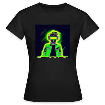 boy neon - Frauen T-Shirt - Schwarz - Vorne - AI Model Female 172 dark (172cm)