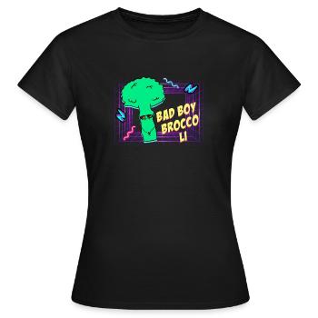 Bad Boy Broccoli - Women's T-Shirt - black - Front - AI Model Female 172 dark (172cm)