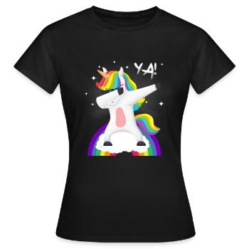 Licorne Licorne Dab Move Ya - T-shirt Femme - noir - Devant - AI Model Female 172 dark (172cm)