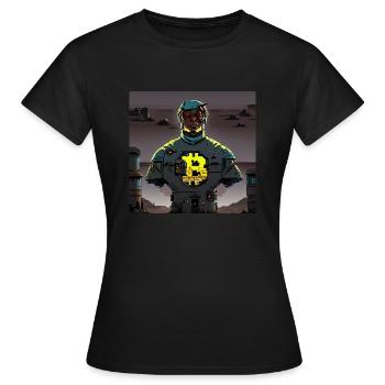 post apocalyptic2 - Frauen T-Shirt - Schwarz - Vorne - AI Model Female 172 dark (172cm)