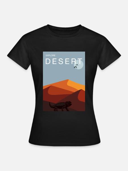 Desert - Frauen T-Shirt - Schwarz
